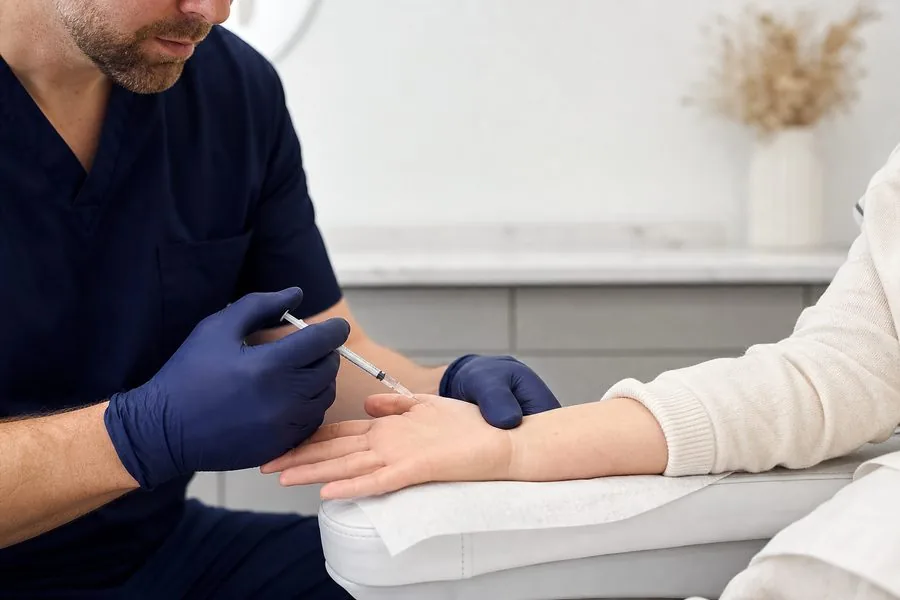 Toxin treatment for hand conditions